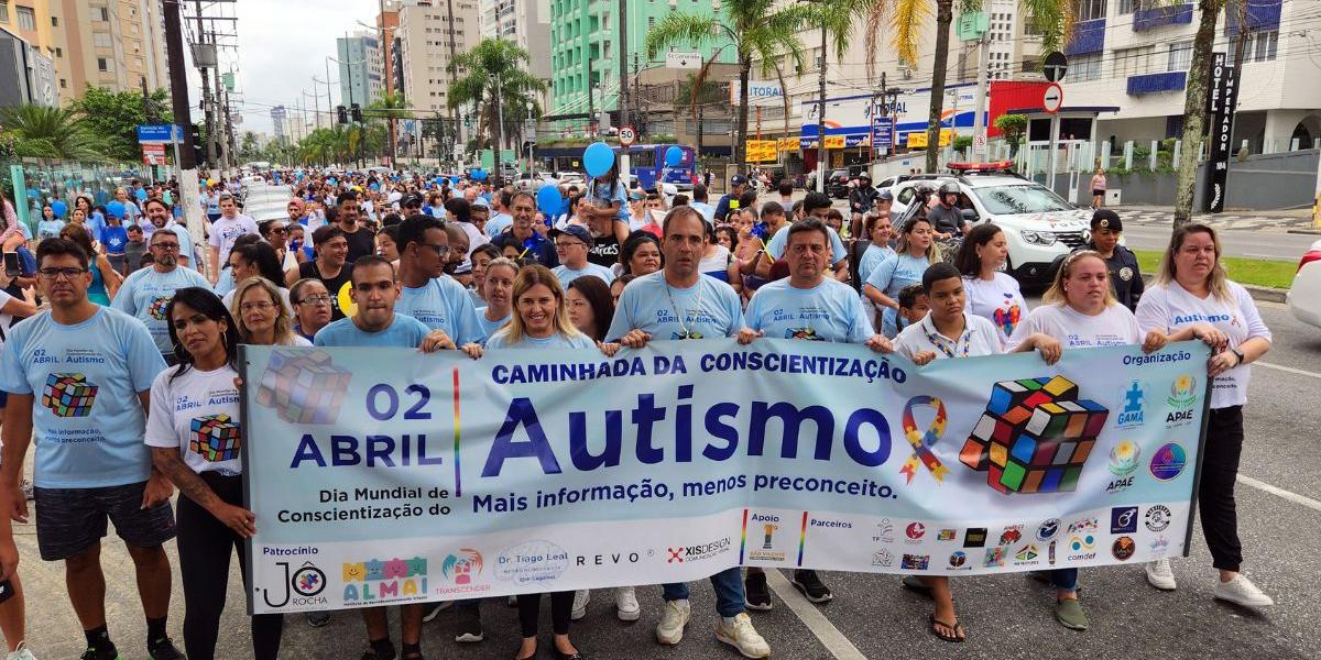 Cidades como Santos já promoveram caminhadas de conscientização