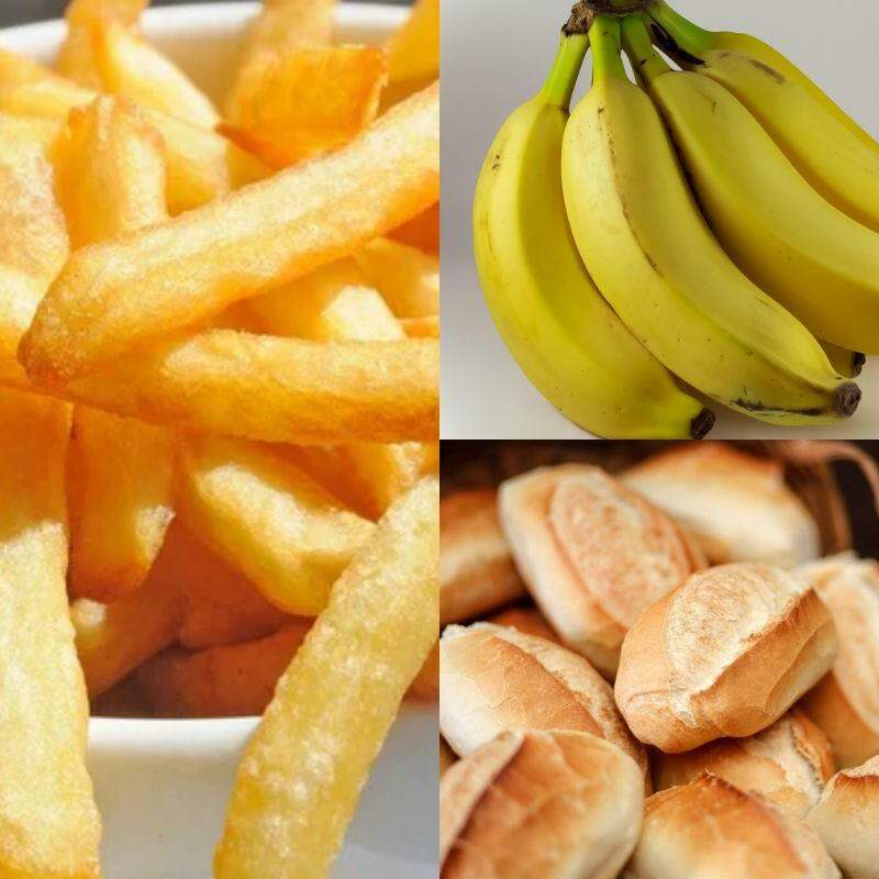 Frituras em geral, banana verde e pão branco são alguns dos grandes vilões para o intestino