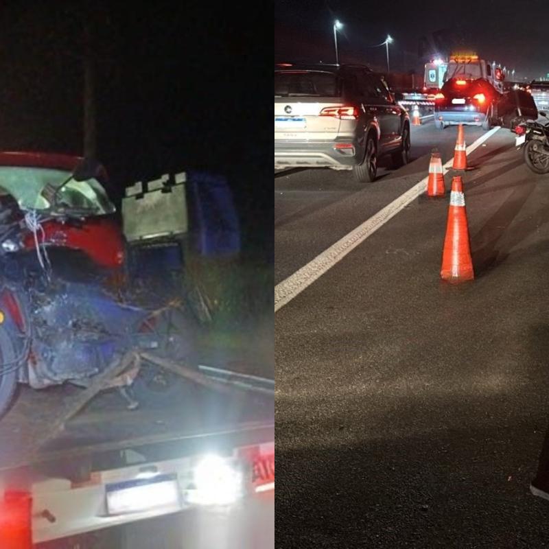 O motociclista morreu no local