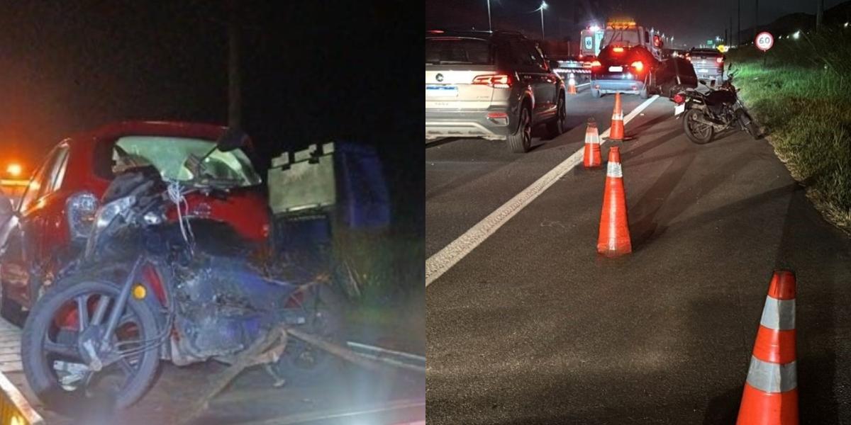 O motociclista morreu no local