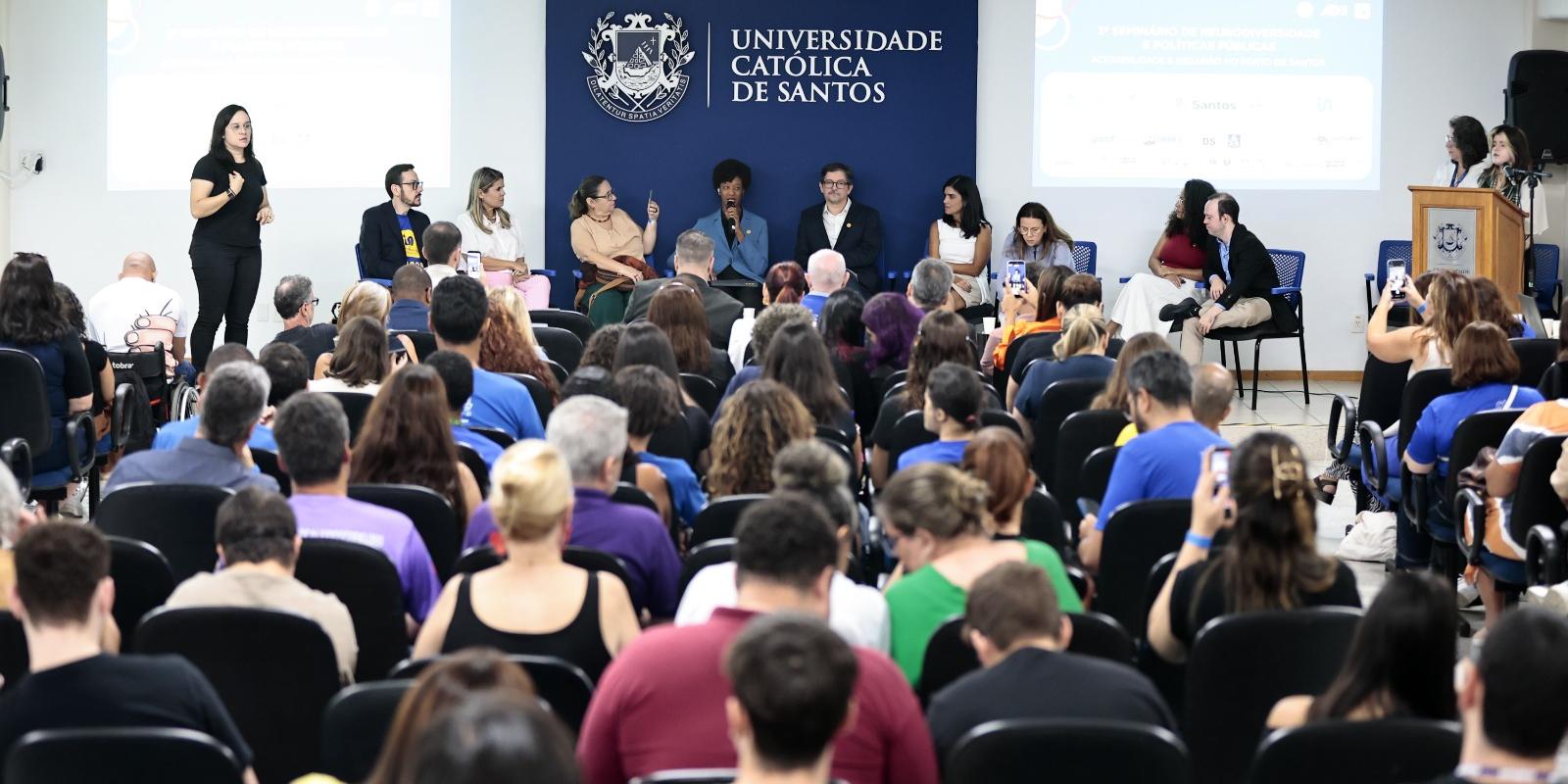 3° Seminário de Neurodiversidade e Políticas Públicas reuniu nesta sexta-feira, em Santos, especialistas e autoridades ligadas ao setor de inclusão