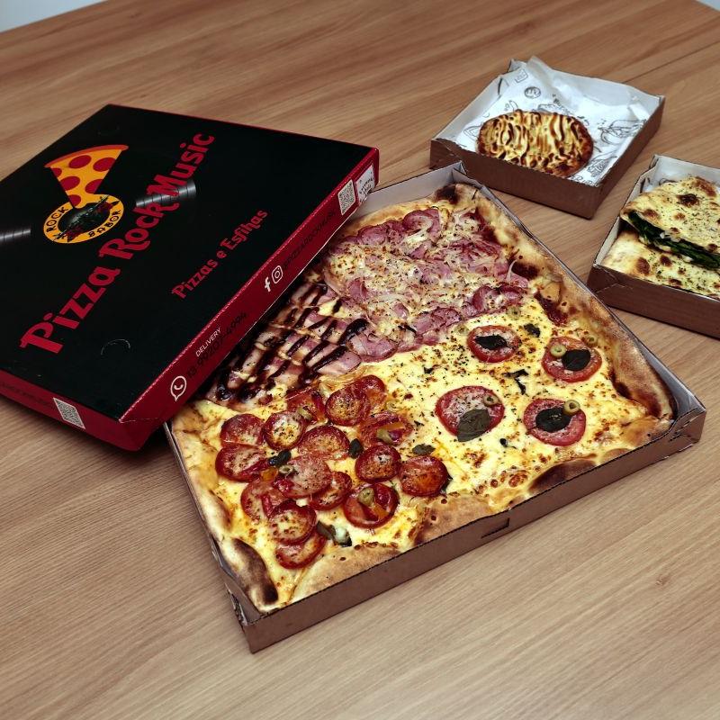 Pizza Rock Music, de Santos, atende ao público pelo sistema delivery