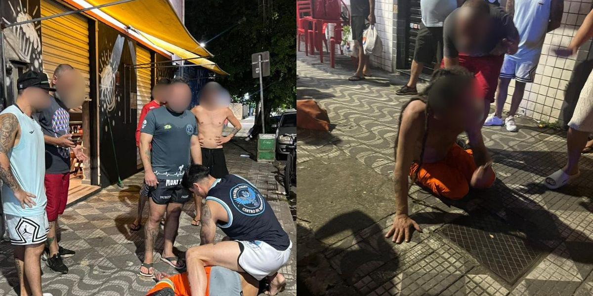 Professor de Muay Thai segurou o homem alterado por cerca de 20 minutos