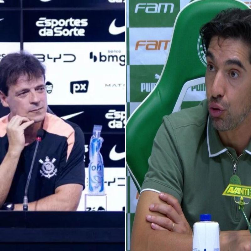 Duelo entre os times de Fernando Diniz e Abel Ferreira ocorre neste domingo