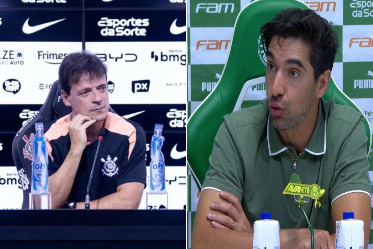 Duelo entre os times de Fernando Diniz e Abel Ferreira ocorre neste domingo