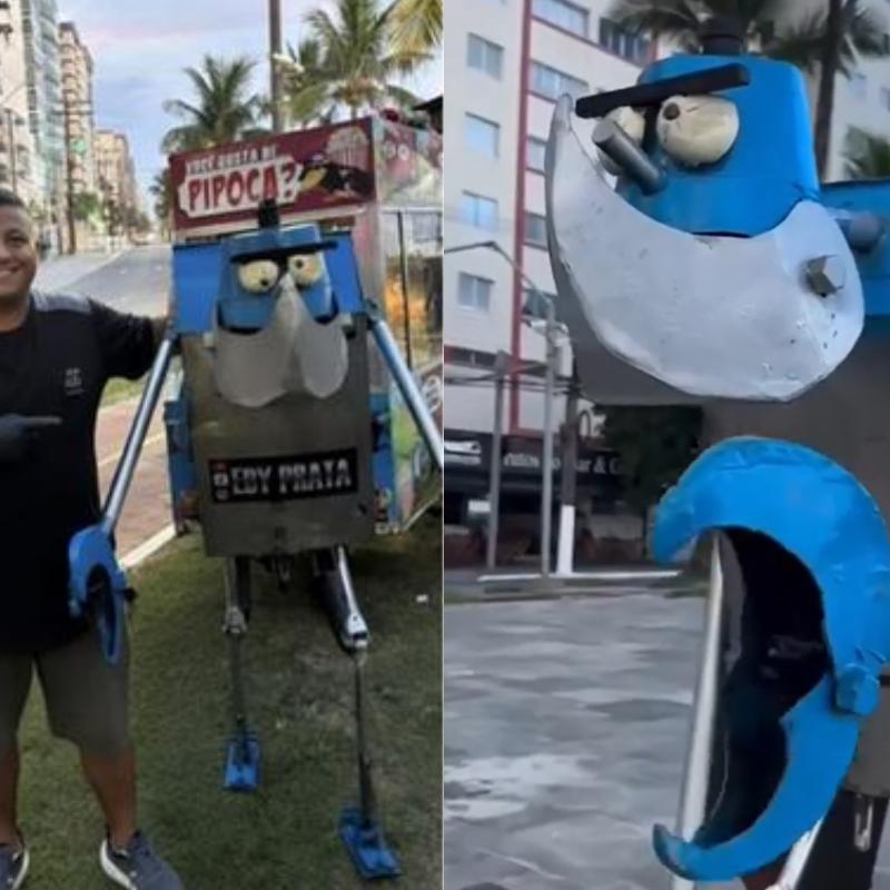 Edy Prata conseguiu aumentar a venda em seu carrinho de pipoca