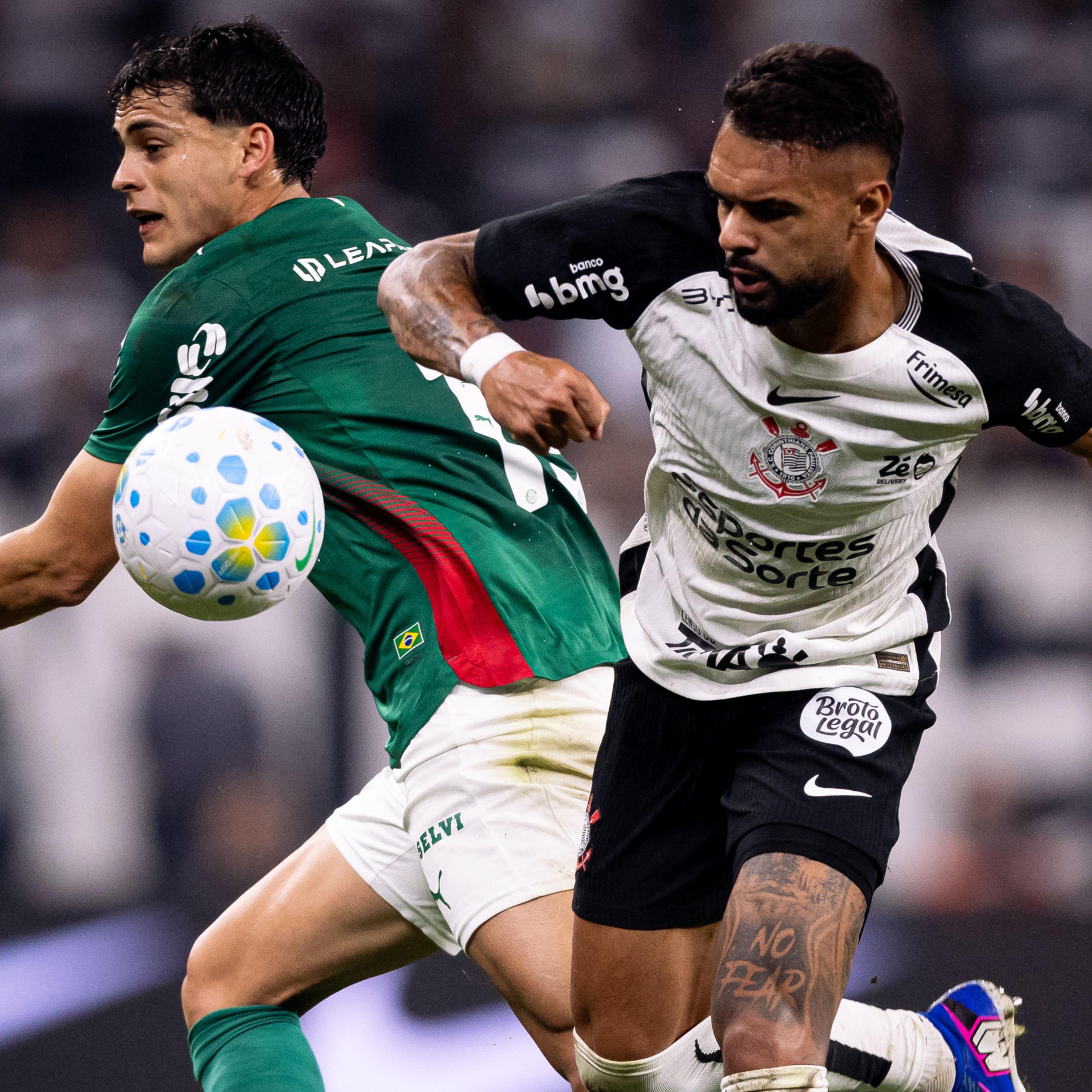 Corinthians e Palmeiras jogam pouco futebol em duelo brigado e de placar zerado pelo Brasileiro
