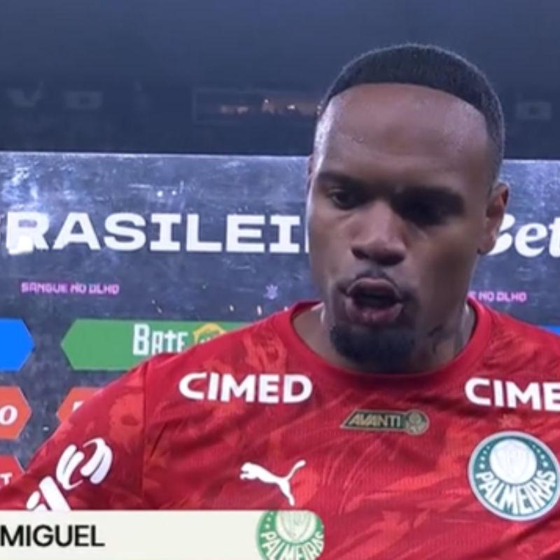 Palmeiras repudia injúria racista contra Carlos Miguel em clássico com o Corinthians