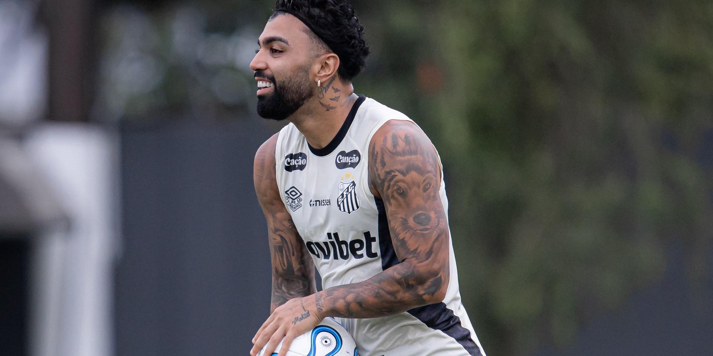 Artilheiro do Peixe na temporada, com sete gols, Gabigol está confirmado contra o Deportivo Recoleta