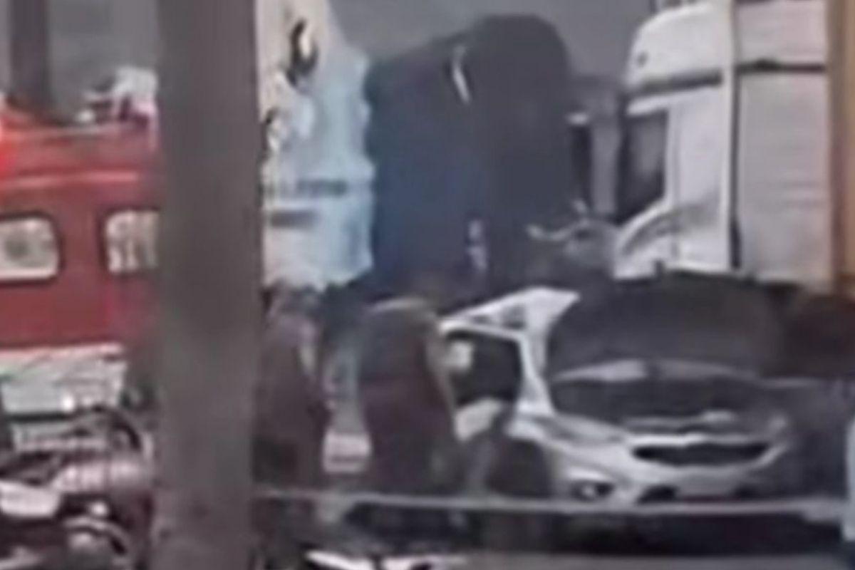 As duas vítimas foram socorridas pelo SAMU