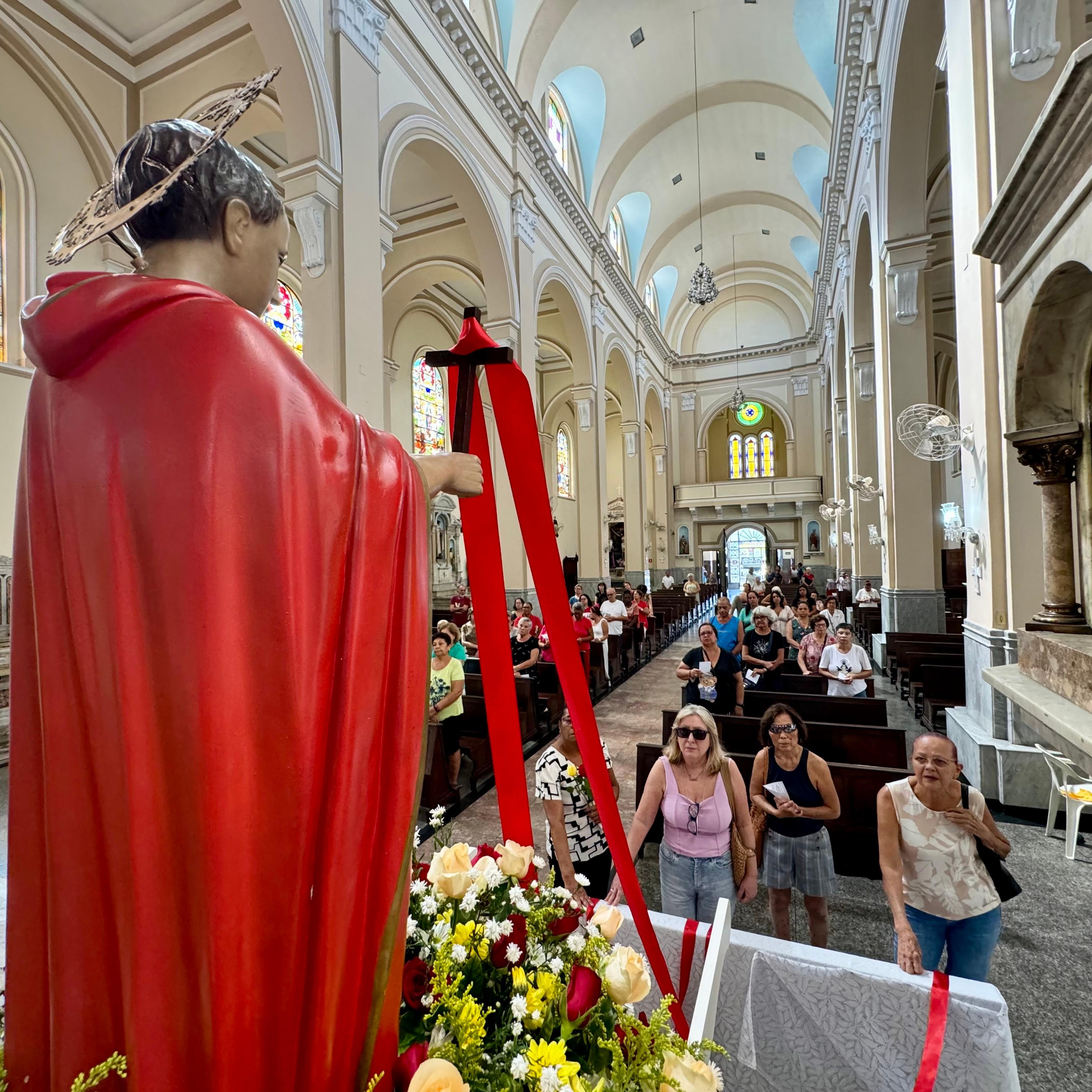 Na Paróquia Coração de Maria (foto) e na Comunidade S. Francisco de Assis e Sto. Expedito, celebrações