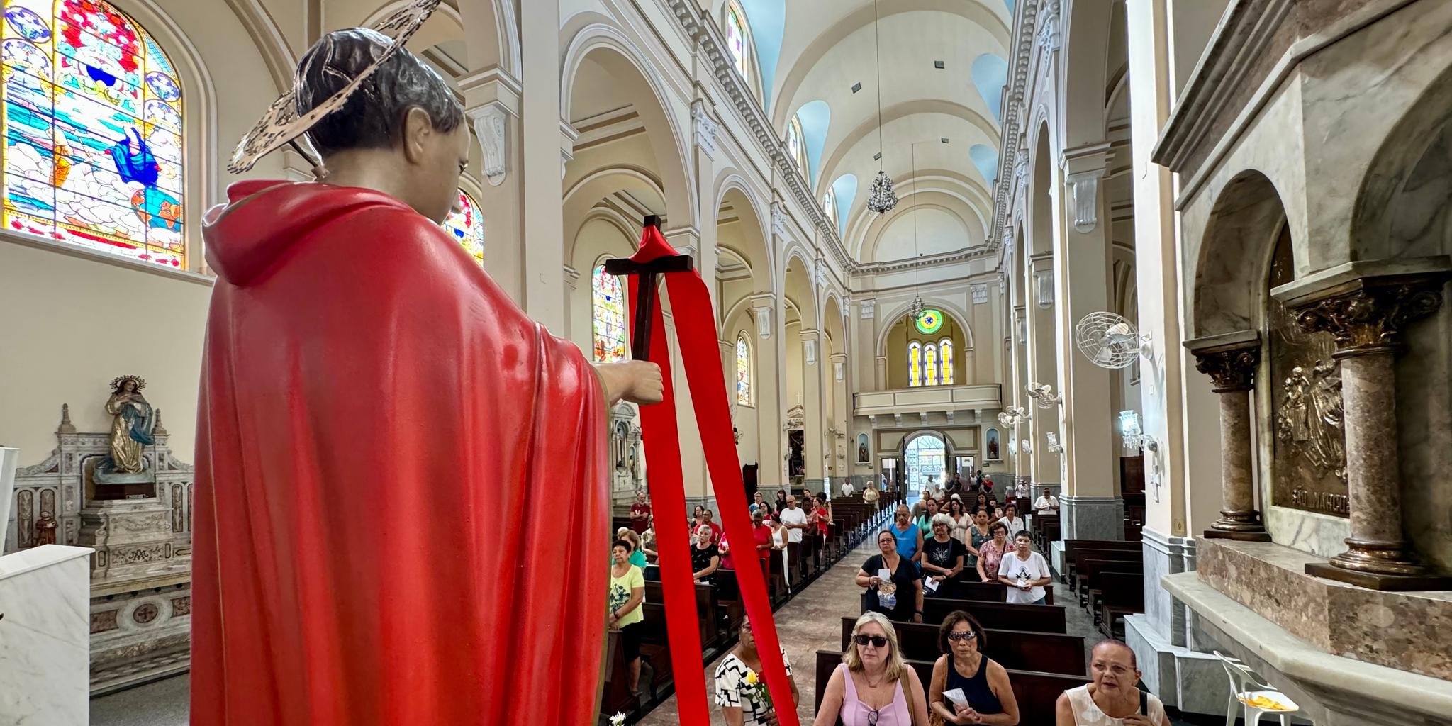 Na Paróquia Coração de Maria (foto) e na Comunidade S. Francisco de Assis e Sto. Expedito, celebrações