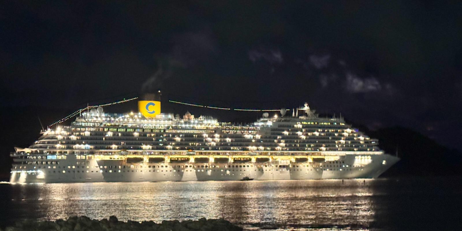 Costa Diadema deixa neste domingo o Porto de Santos para encerrar a temporada de cruzeiros que começou em outubro do ano passado