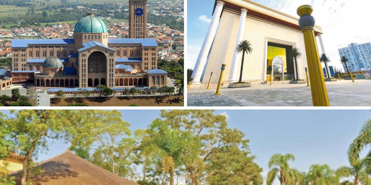 Santuário da Aparecida, Templo de Salomão e Templo Guaracy do Brasil