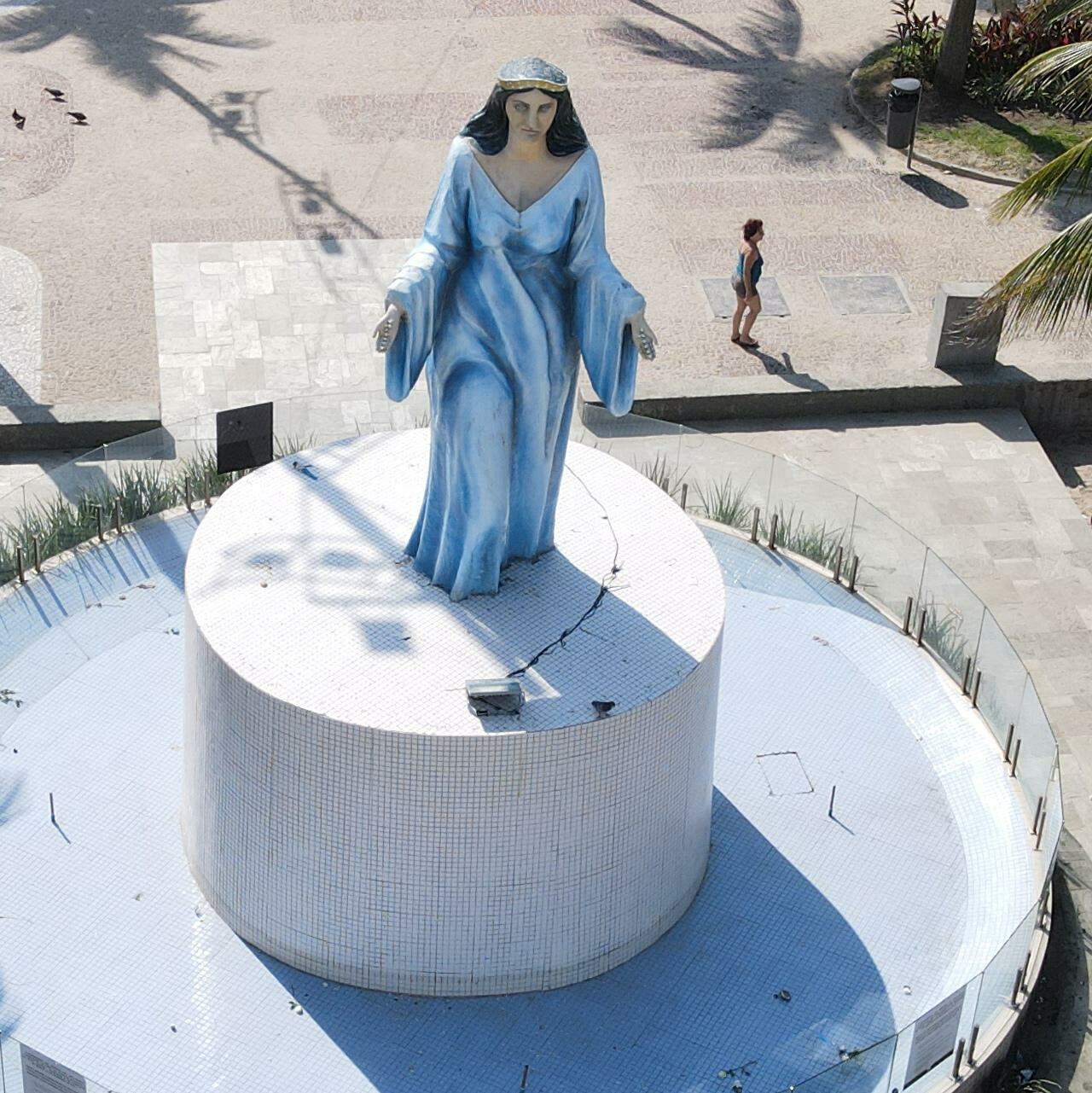 Monumento foi doado em 1976 pelo Superior Órgão de Umbanda