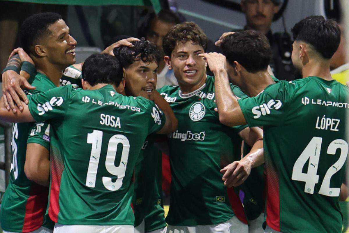 Gustavo Gomez marcou o gol do Verdão