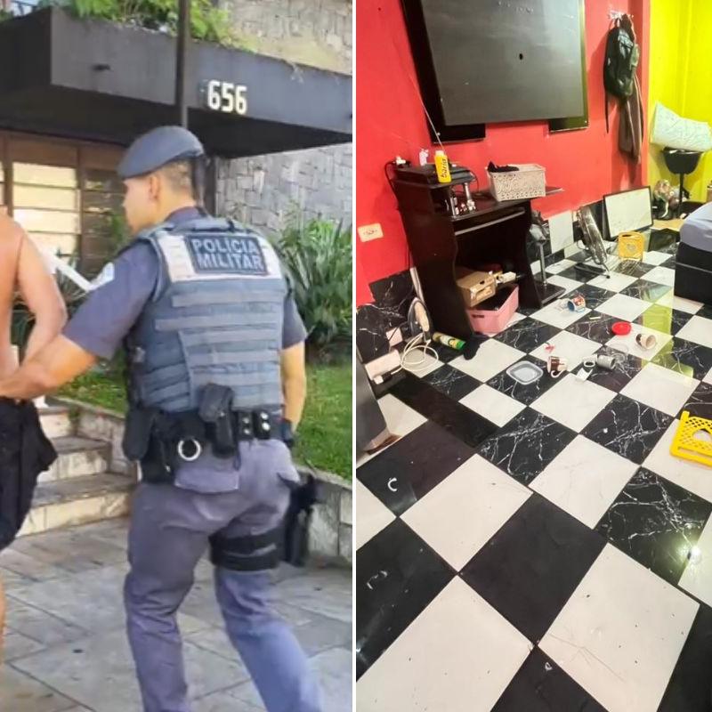 David Dias de Lima, de 33 anos, foi preso após matar a ex-companheira, Léia Gomes Santana, na madrugada de domingo (19), dentro da casa onde morava, no bairro Pae Cará, em Guarujá