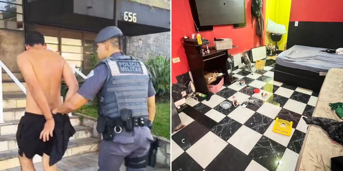 David Dias de Lima, de 33 anos, foi preso após matar a ex-companheira, Léia Gomes Santana, na madrugada de domingo (19), dentro da casa onde morava, no bairro Pae Cará, em Guarujá