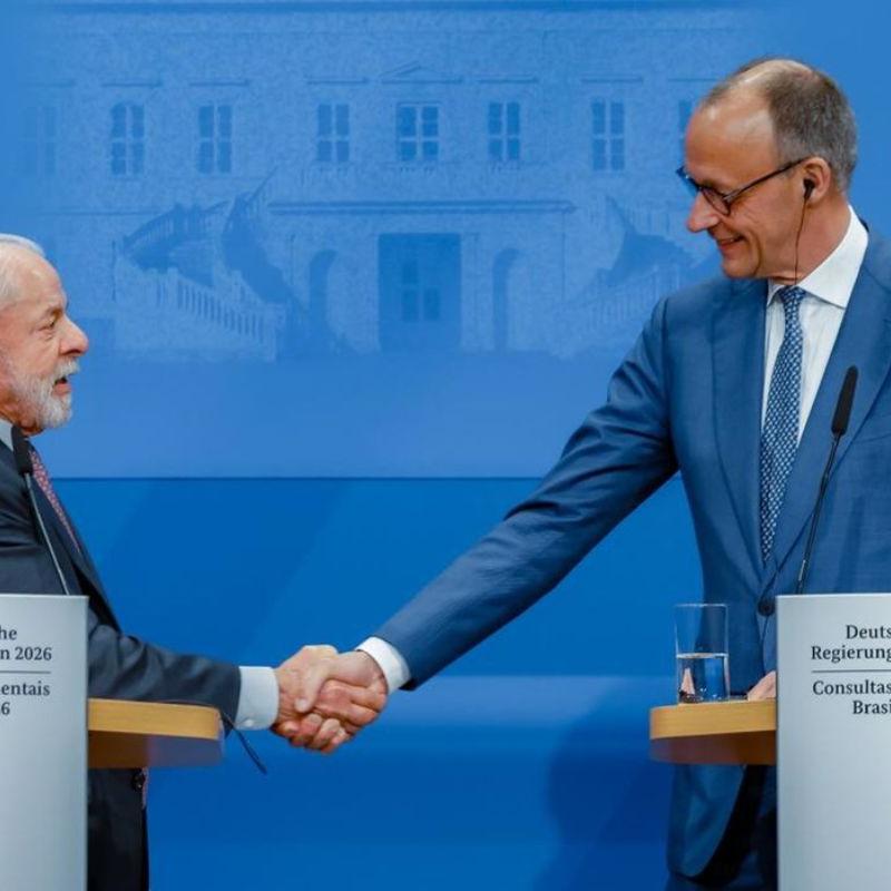 O ato foi firmado durante visita do presidente Lula, que se reuniu com o chanceler do país, Friedrich Merz