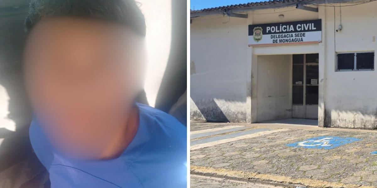 Ladrão foi detido no outro lado da pista da Rodovia Padre Manoel da Nóbrega e levado para Delegacia de Mongaguá