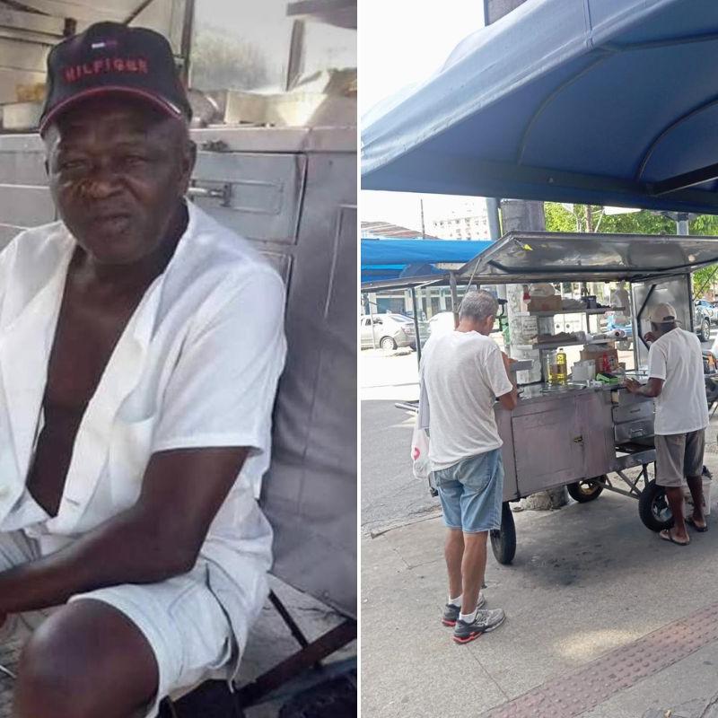 Seo Domingos  trabalhou mais de 40 anos no mesmo ponto na esquina das avenidas Pedro Lessa e Almirante Cochrane, em Santos