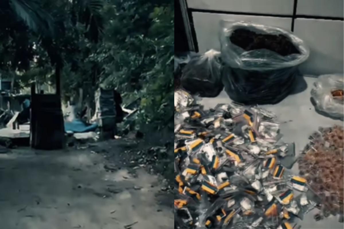 Foram apreendidos quase 4 quilos de drogas, entre crack, cocaína e maconha, além de munições de uso permitido e restrito, um rádio comunicador e um caderno com anotações relacionadas ao controle do tráfico