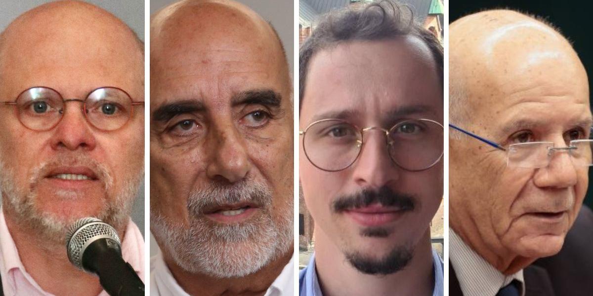 Avelleda: políticas públicas. Gonçalves, presidente da CET. Soggia: atividade portuária. Marcos Bicalho, diretor da NTU