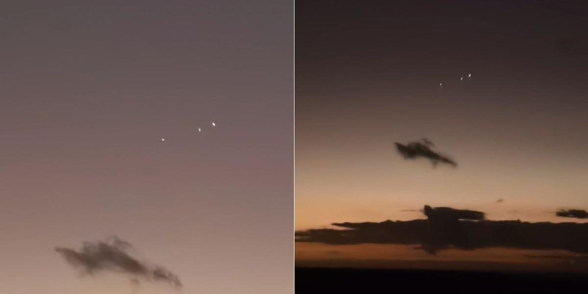 O registro foi feito pelo entusiasta de astrofotografia Danilo Malvezi, que já acompanhava o fenômeno com antecedência