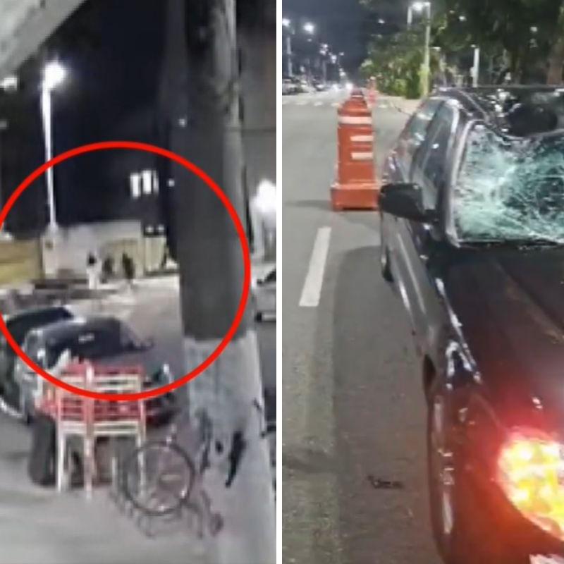 Atropelamento aconteceu na noite de quarta-feira (22), na Avenida  Afonso Pena, em Santos