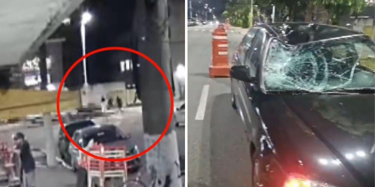 Atropelamento aconteceu na noite de quarta-feira (22), na Avenida  Afonso Pena, em Santos