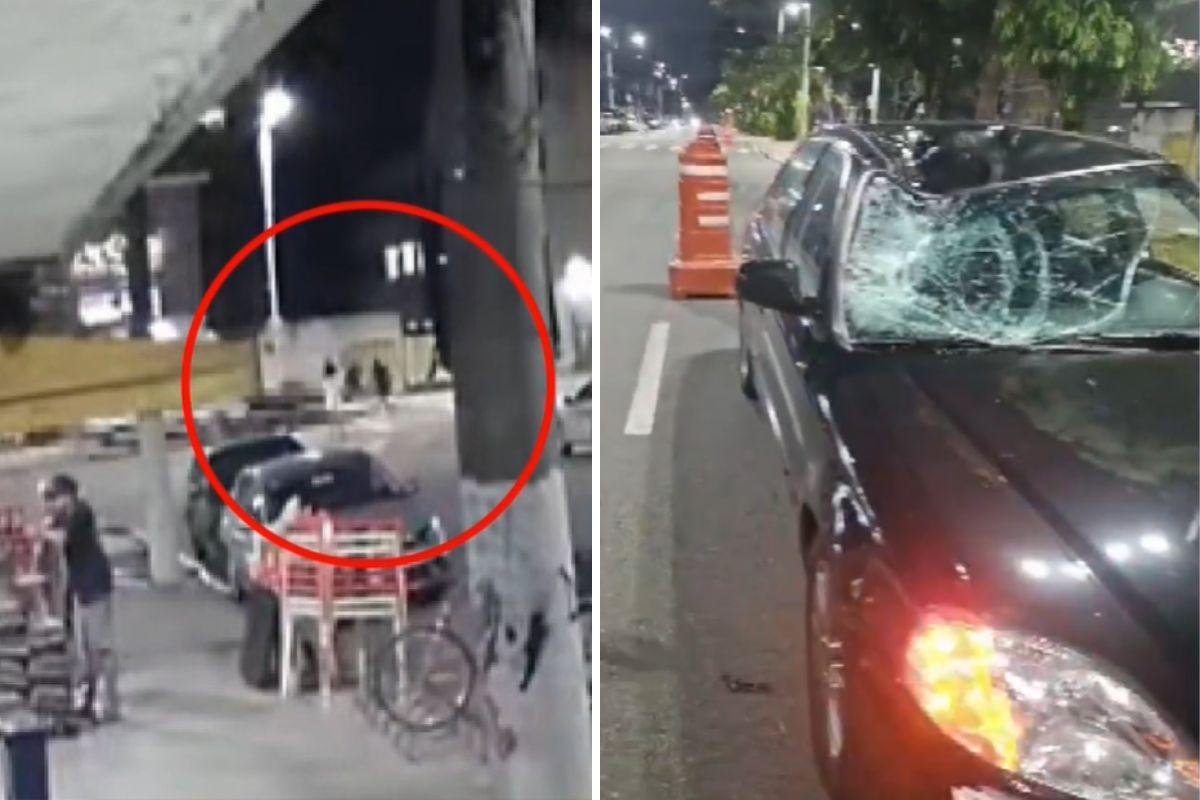 Atropelamento aconteceu na noite de quarta-feira (22), na Avenida  Afonso Pena, em Santos