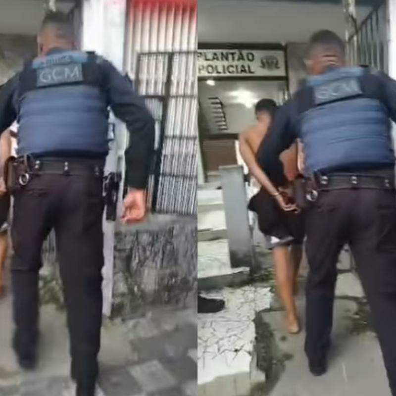 Suspeito foi encaminhado ao plantão policial