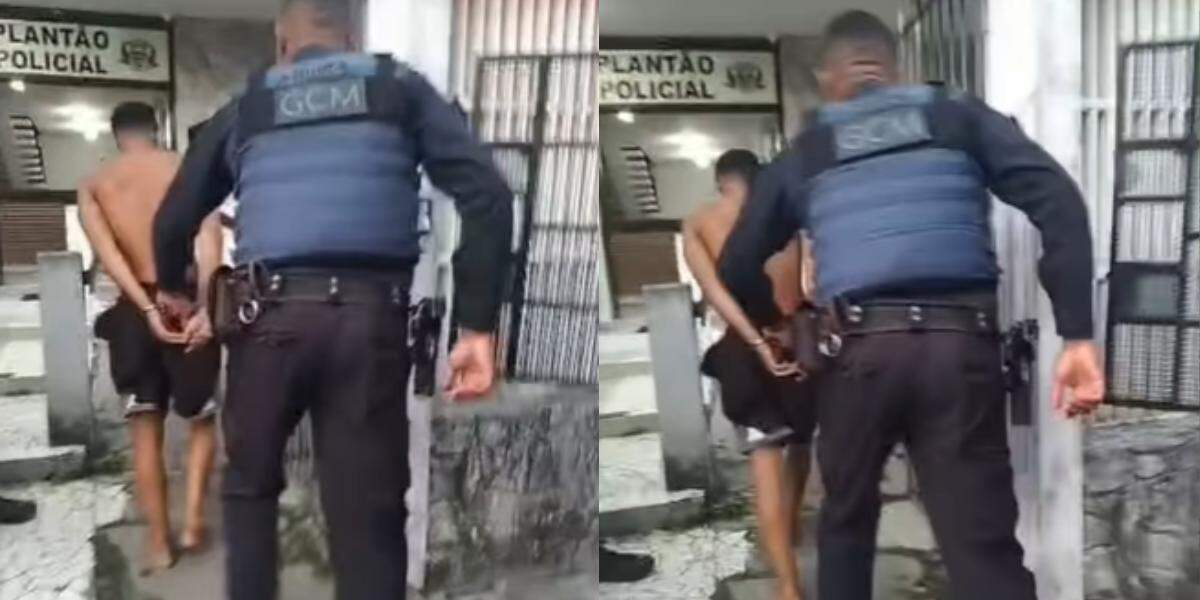 Suspeito foi encaminhado ao plantão policial