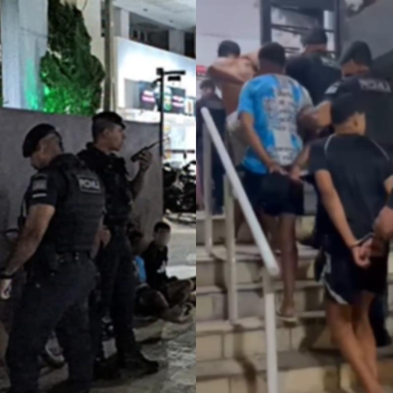 Suspeitos foram detidos e encaminhados à Delegacia Sede