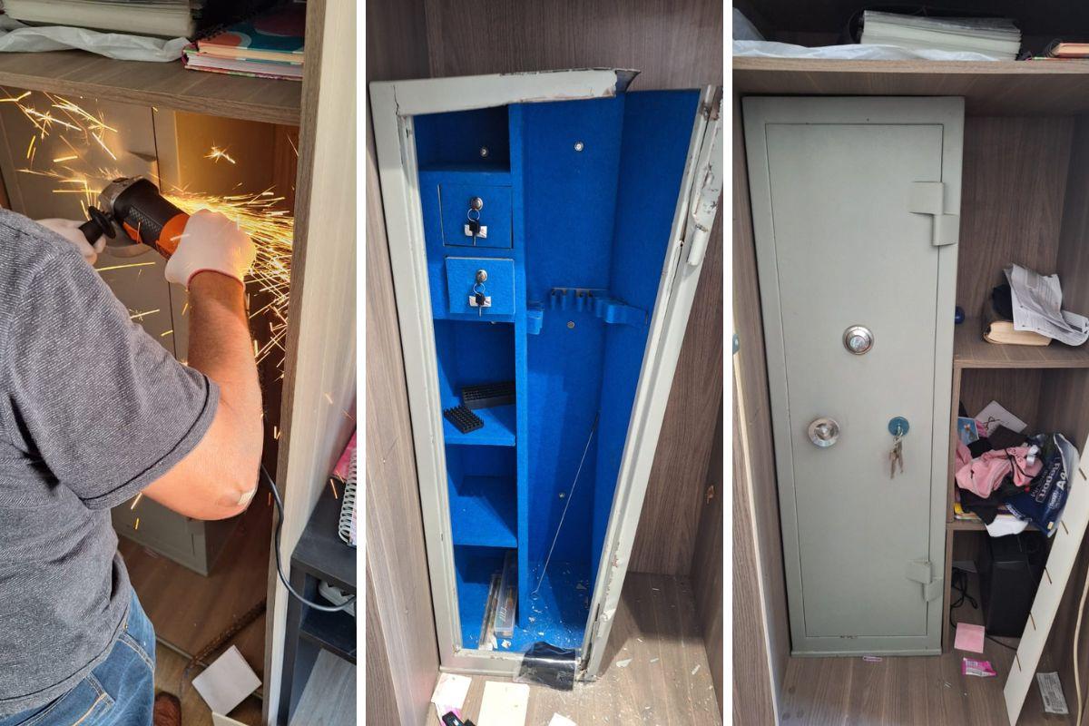 Policiais precisaram arrombar os dois cofres que estava no imóvel localizado no Marapé