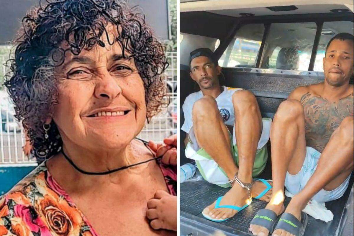 Marcel Roberto Santos, de 38 anos, e Josualdo Jesuino da Silva, de 41 anos, foram detidos pelo envolvimento no assassinato de Katia Regina dos Santos, de 66 anos