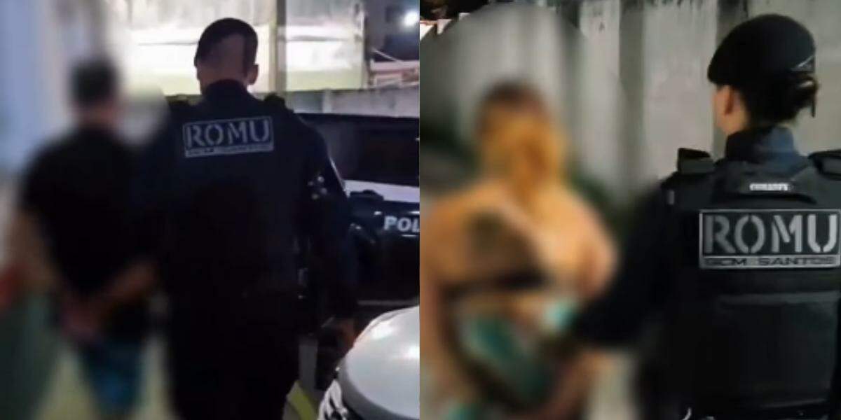 Casal foi preso e conduzido à CPJ de Santos