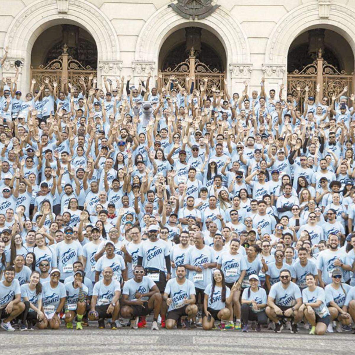 Grupo Cesari incentiva a prática esportiva por parte dos colaboradores e monta estrutura para a prova