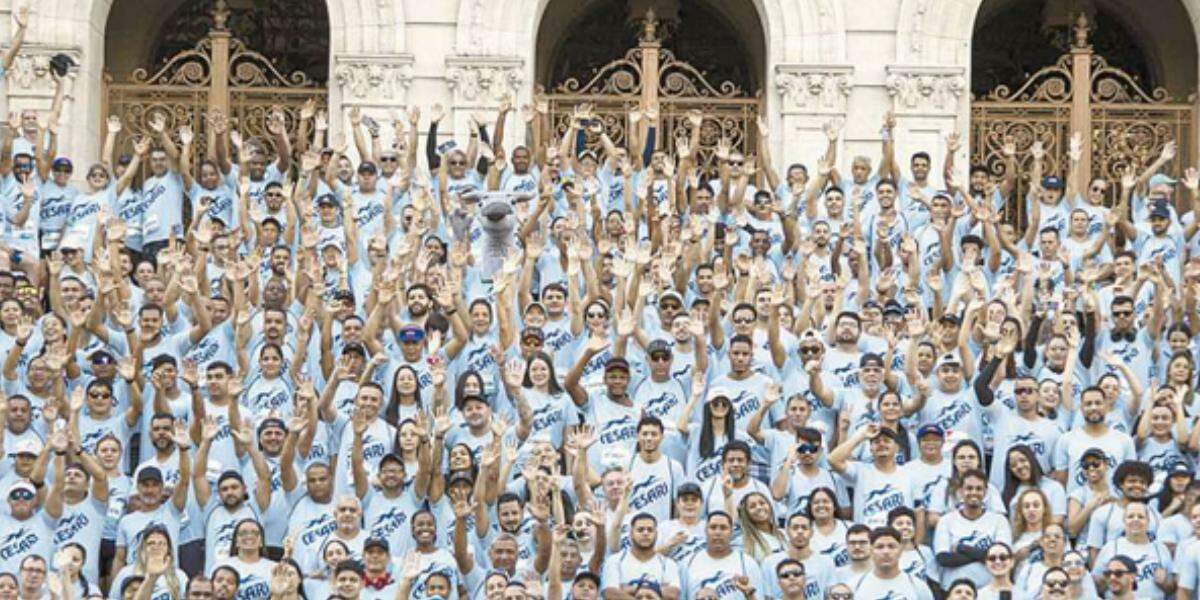 Grupo Cesari incentiva a prática esportiva por parte dos colaboradores e monta estrutura para a prova