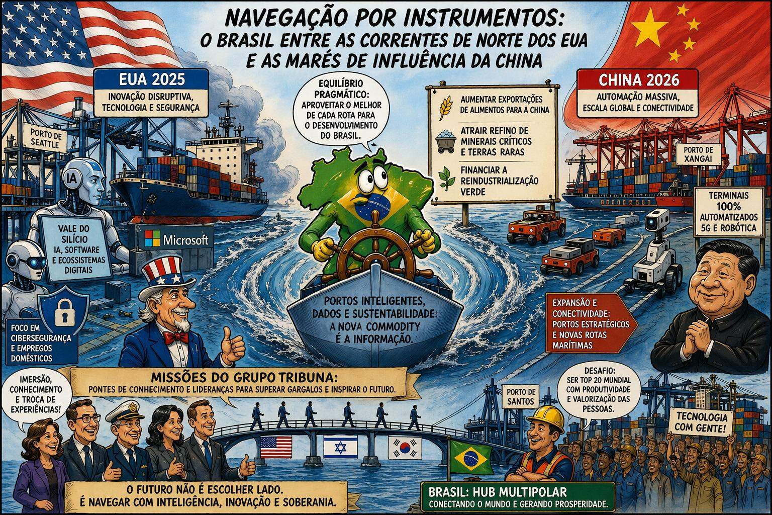 Entre o comprador chinês e o parceiro tecnológico norte-americano: antes da ideologia é preciso terpragmatismo