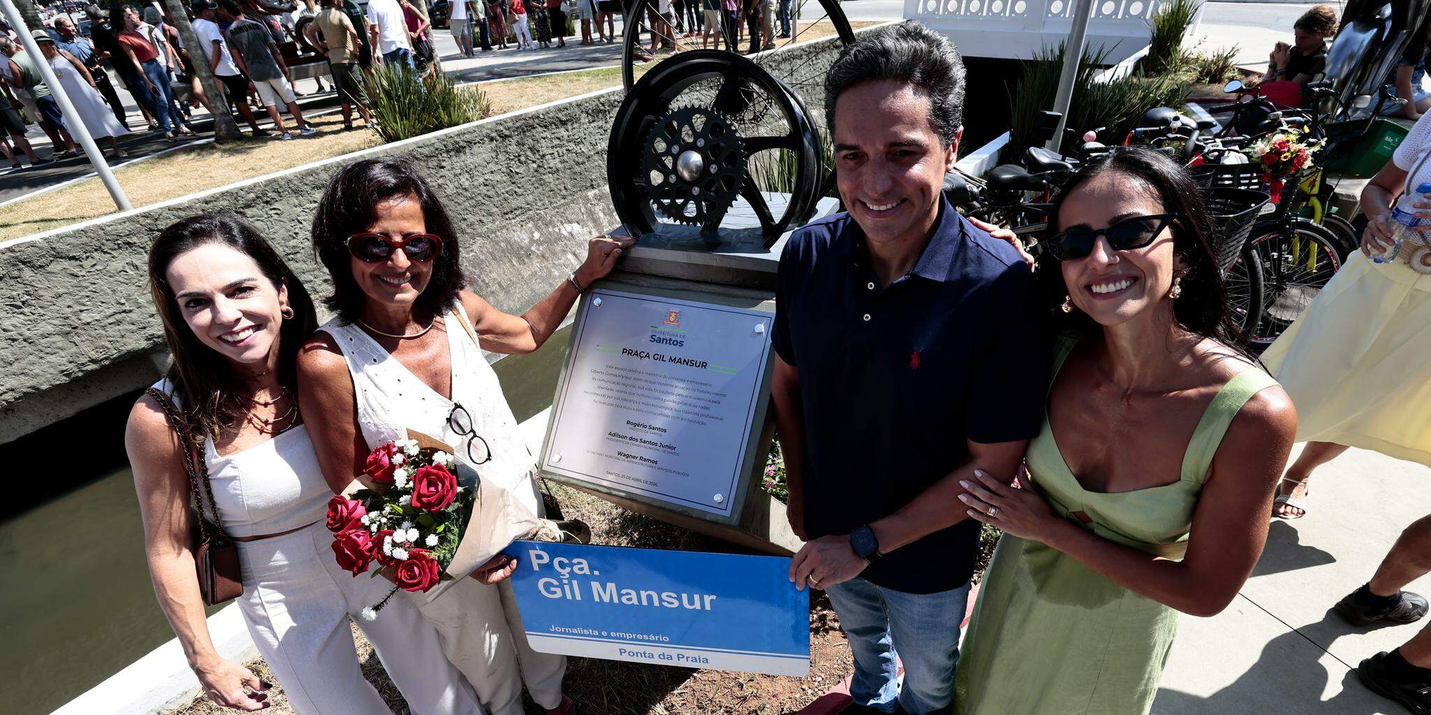 Familiares do empresário e jornalista Gil Mansur lembraram do amor que ele nutria por Santos