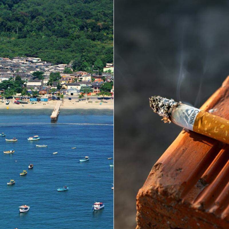 Praia do Perequê, em Guarujá, é citada em estudo sobre contaminação por bitucas de cigarro