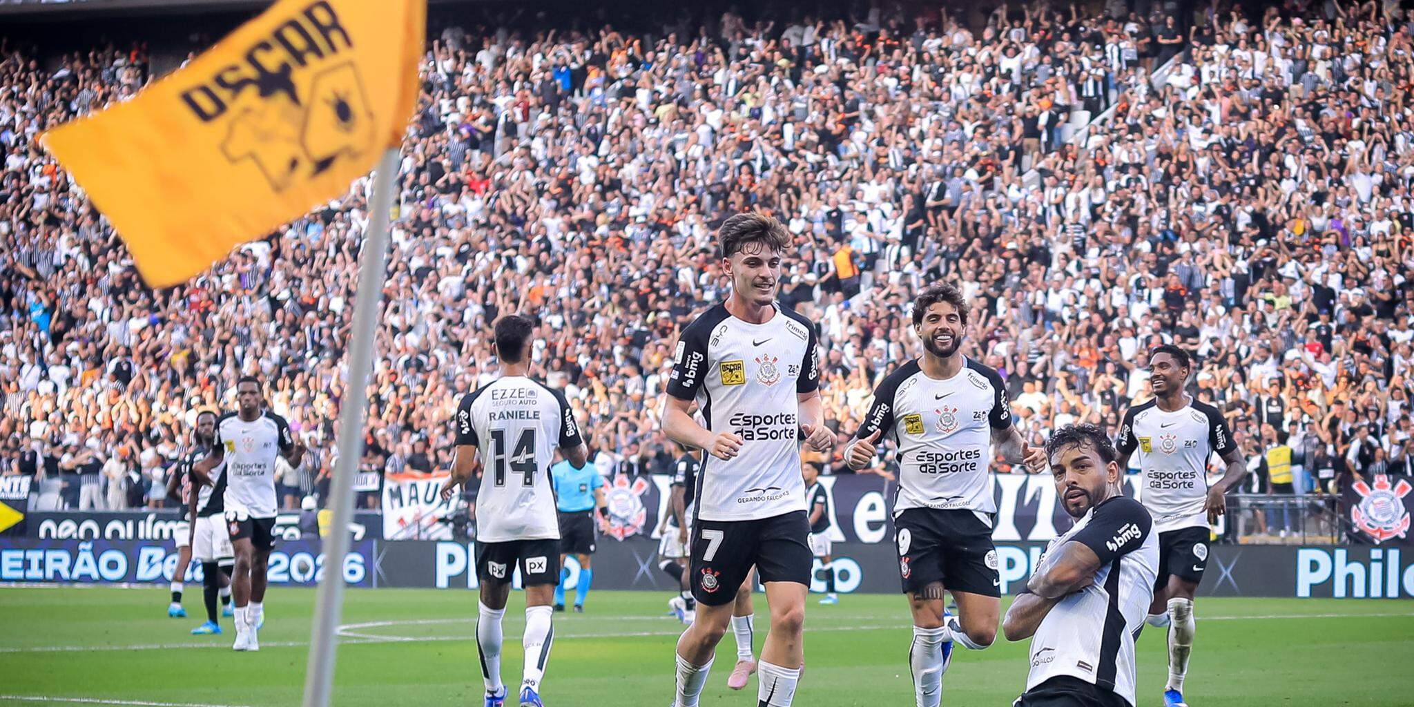 Corinthians faz o básico, vence o Vasco com um a menos em Itaquera e deixa o Z-4 do Brasileirão