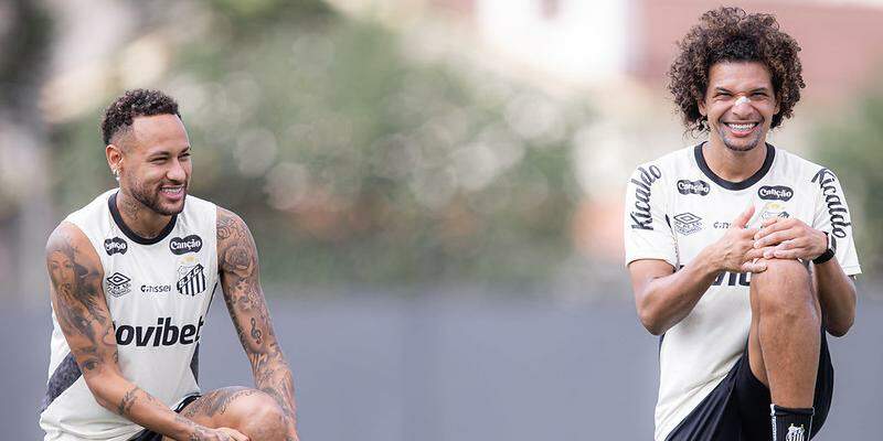 Poupados contra o Bahia, Neymar e Willian Arão voltam ao Santos no jogo da Copa Sul-Americana