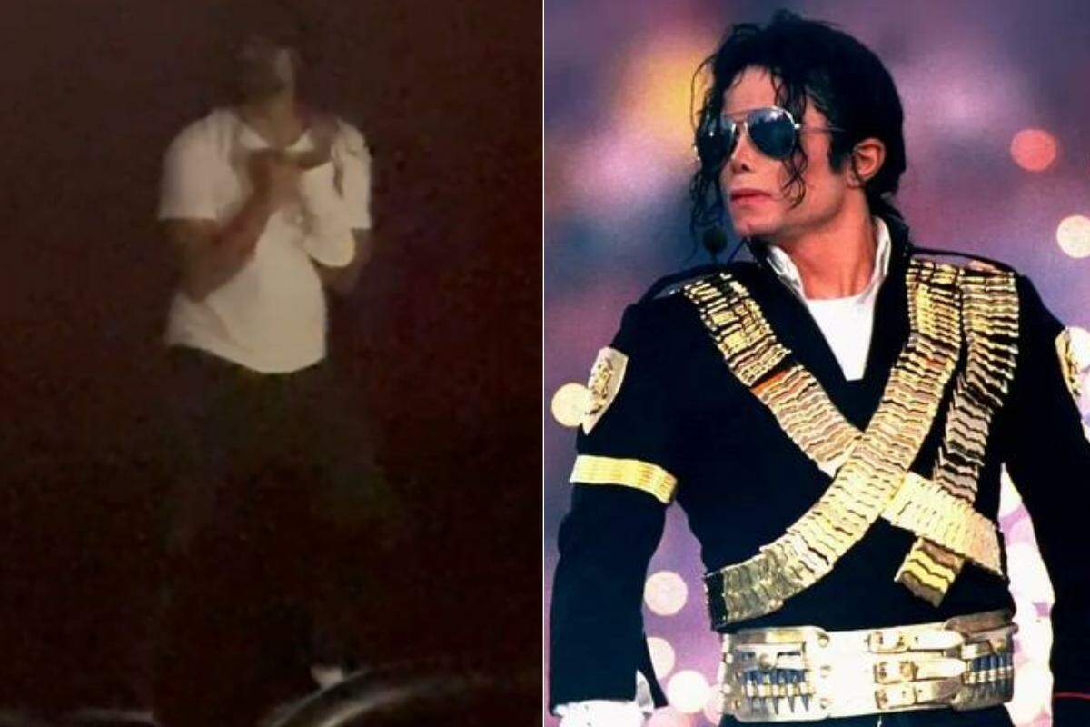 Performer de Michael Jackson dançou durante sessão de Michael em cinema da Aparecida, em Santos