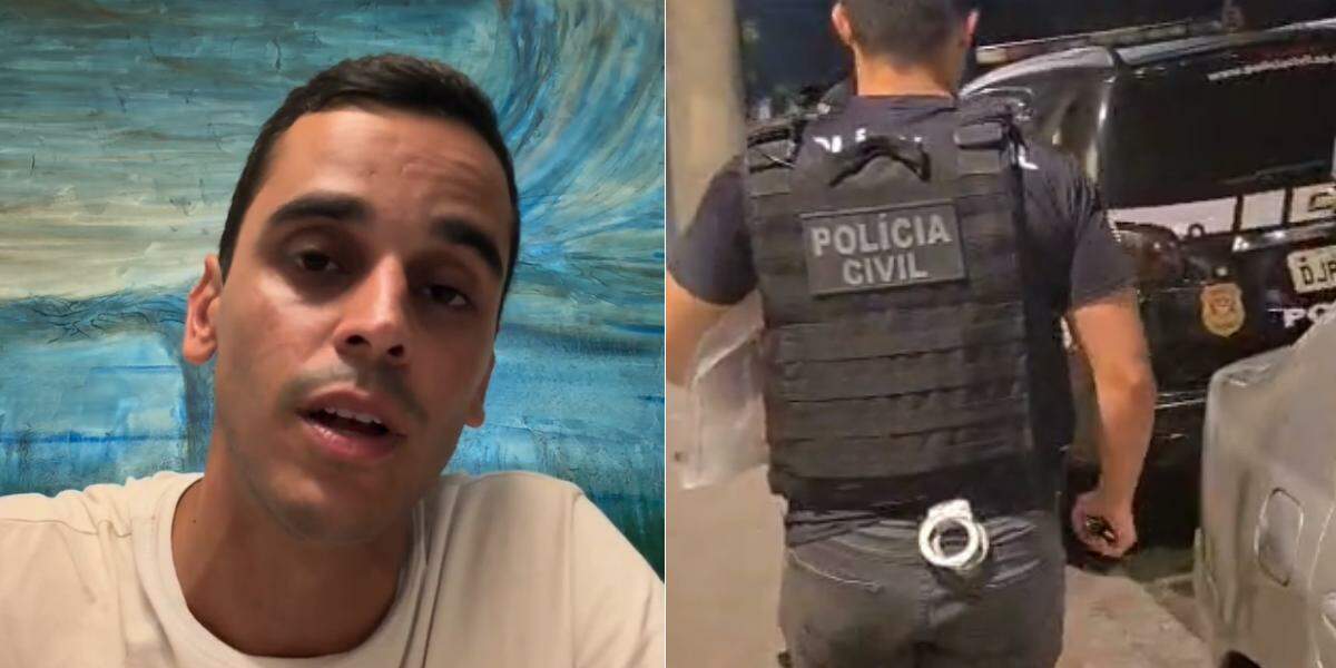 Gabriel Miceli (esq.), assessor da Secretaria de Meio Ambiente de Santos, se pronunciou após ter nome citado na Operação Contaminatio, da Polícia Civil