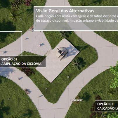 Estas são as três ideias apresentadas em Santos para se ter um local específico para corredores e cadeirantes na orla da praia