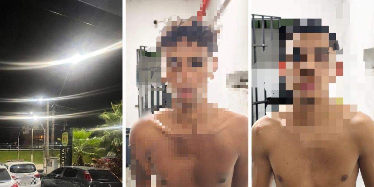 Homens foram levado até a CPJ pelos PMs do 45° BPM/I