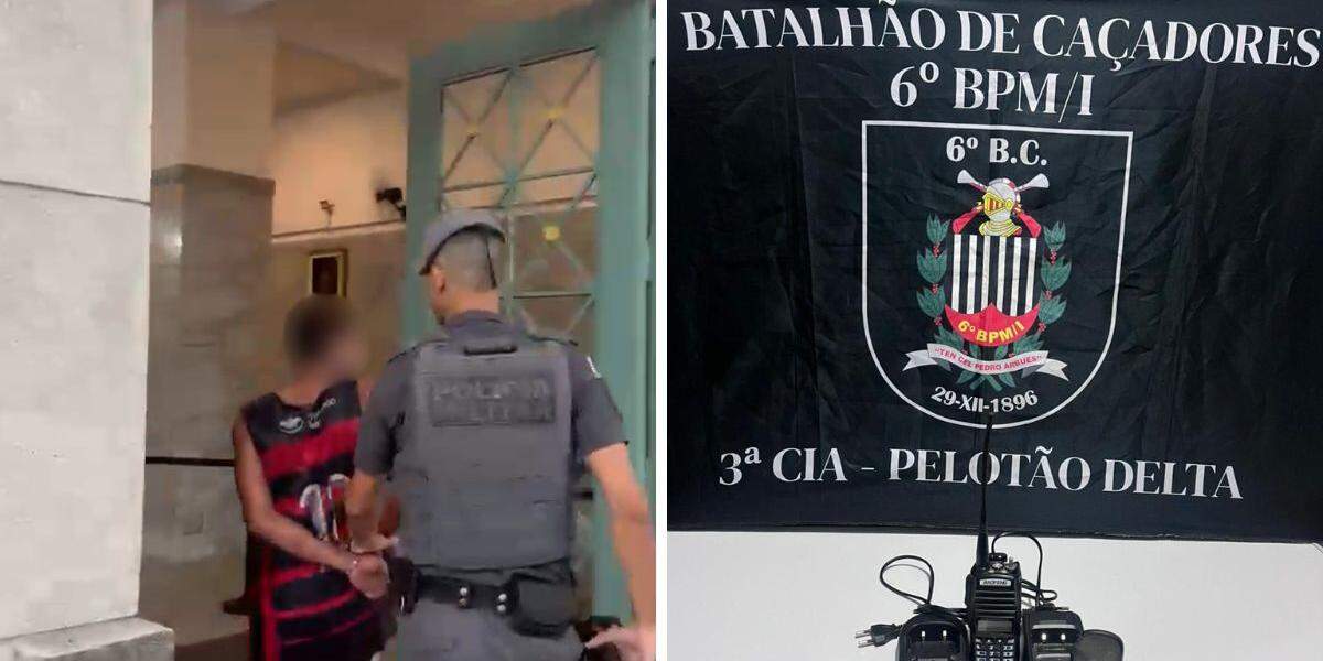 Homem foi preso e levado ao 1° DP, onde também fica o Palácio da Polícia