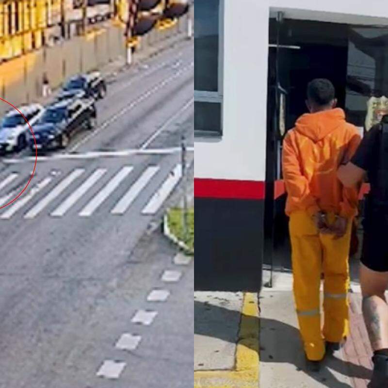 O caso foi registrado como tentativa de roubo, e a polícia segue em busca do segundo envolvido